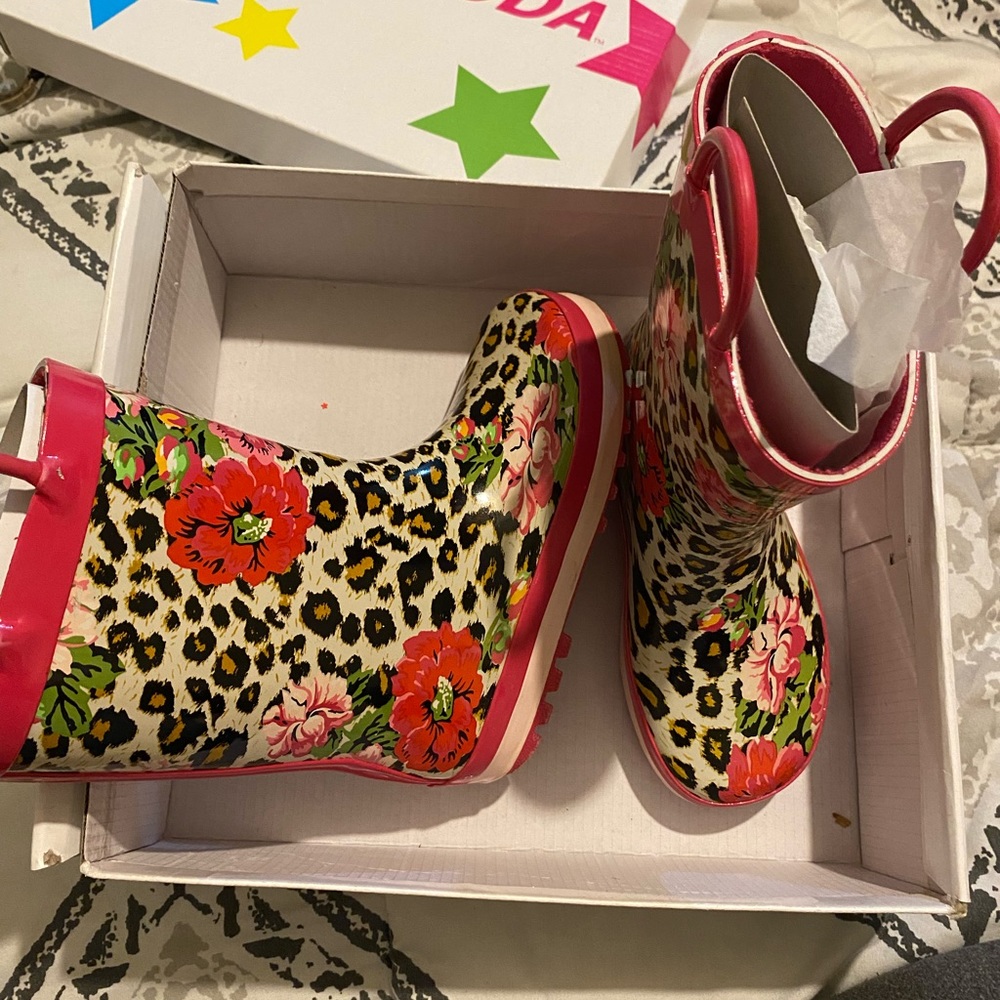 Happy Soda Girls Rain Boots